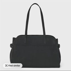 A New Day Black Solid Soft Satchel Handbag